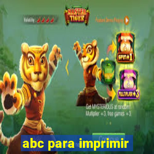 abc para imprimir